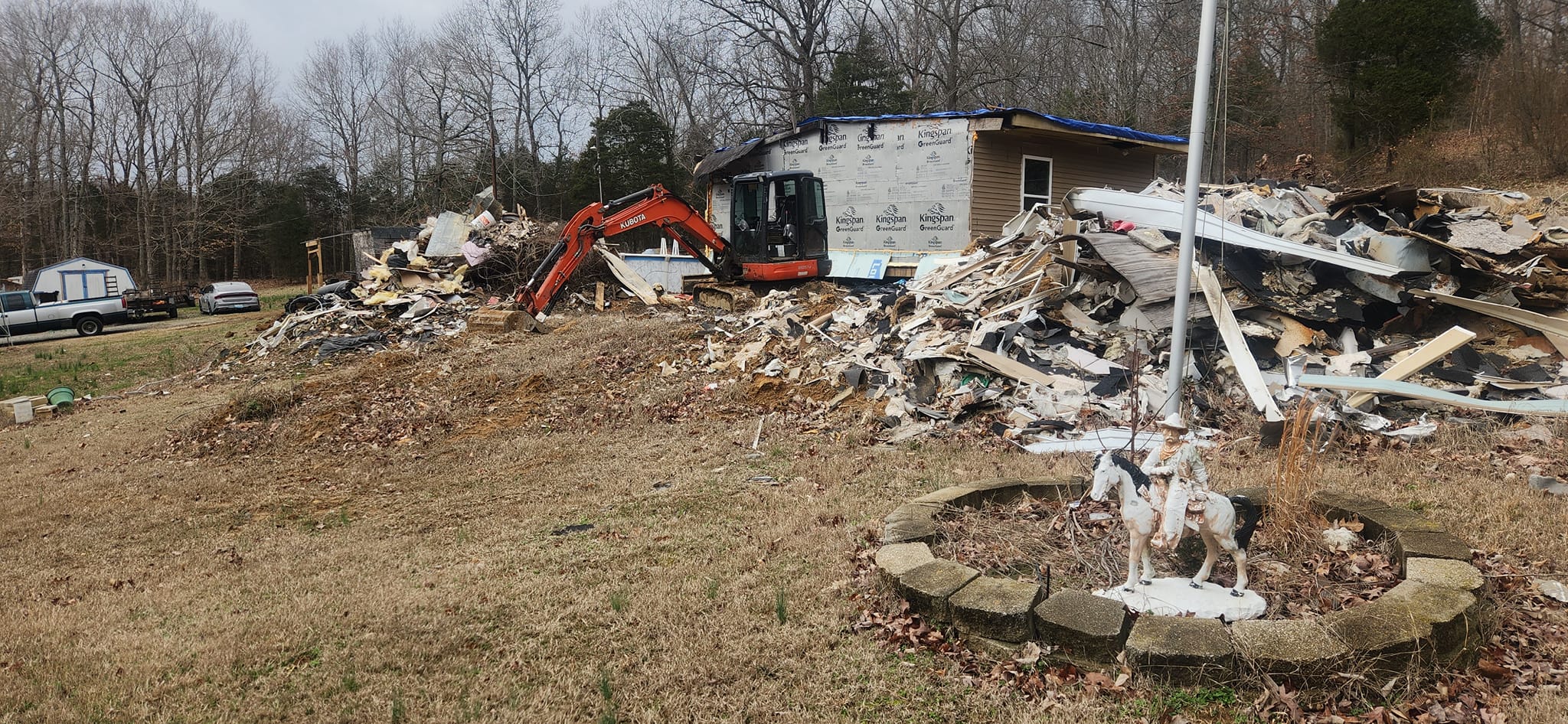 Demolition and excavation work